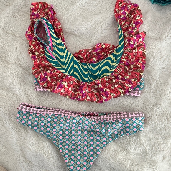 Maaji Multicolor Ruffle Bikini - Picture 3 of 5